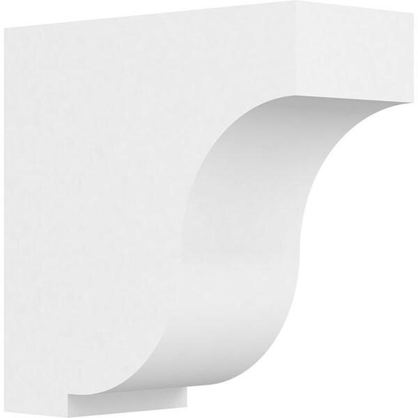 Ekena Millwork Standard Van Buren Architectural Grade PVC Bracket, 3 1/2"W x 8"D x 8"H BKTP04X08X08VAN - main